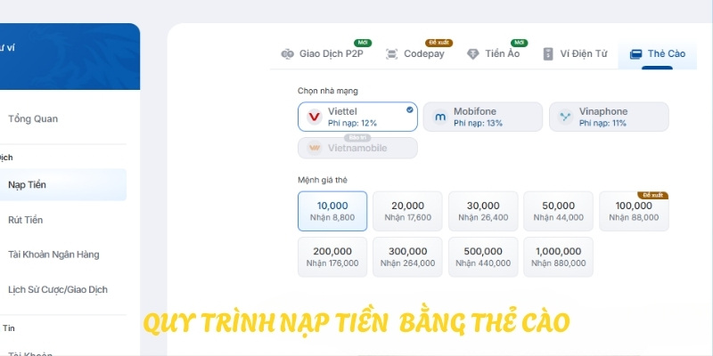 Giao dịch qua thẻ cào truyền thống đơn giản Giao dịch qua thẻ cào truyền thống đơn giản